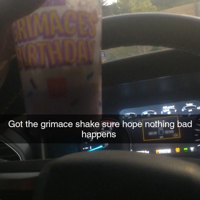 Grimace shake enjoyer